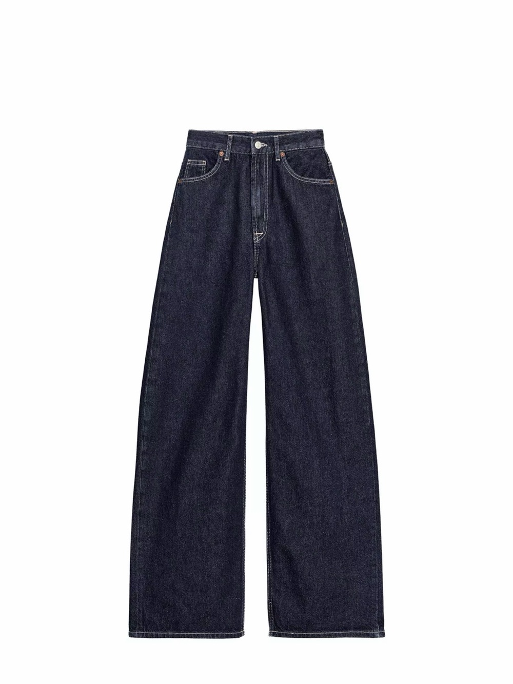 Zara Wide-Leg Jeans in Dark Indigo